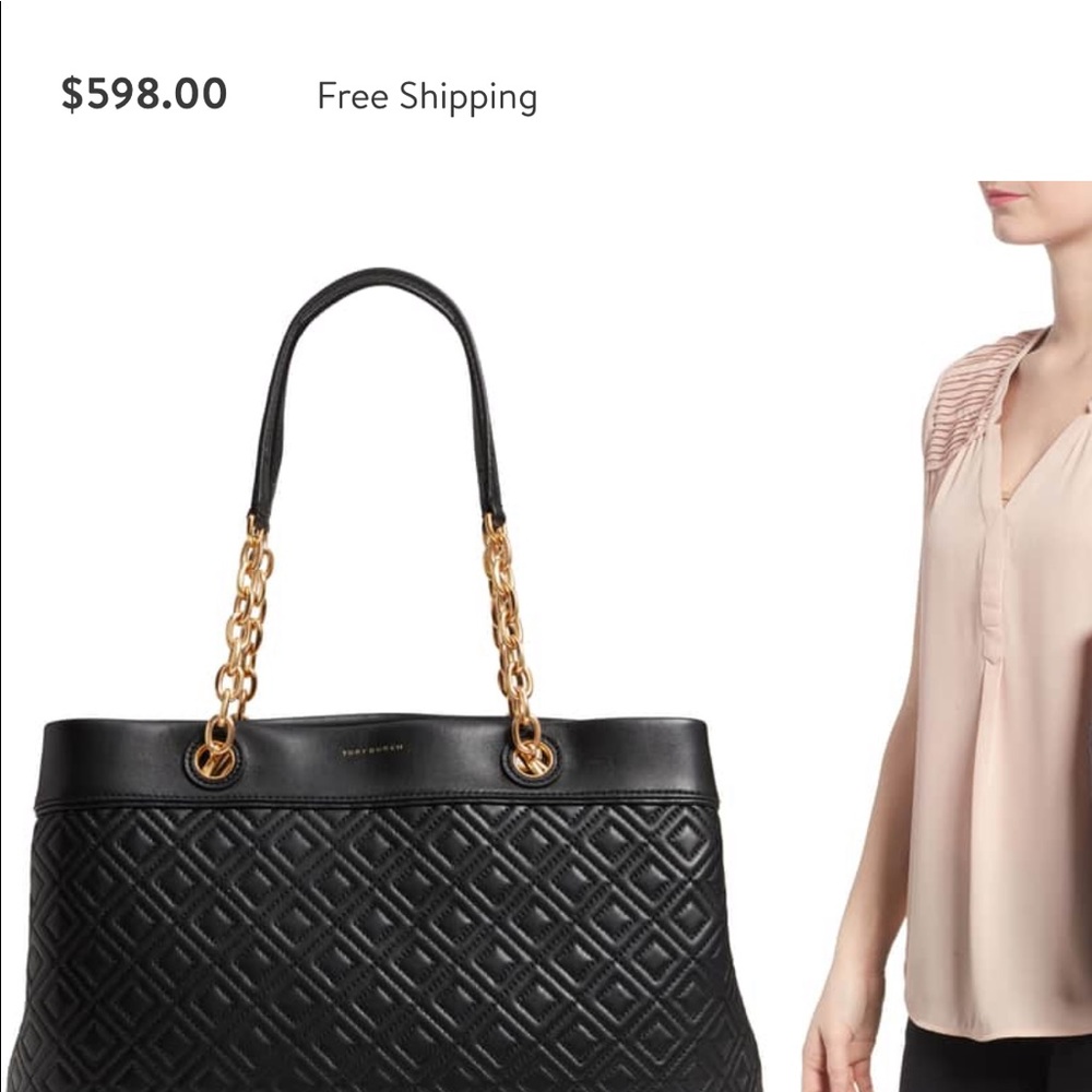 Tory burch triple compartment Fleming Tote